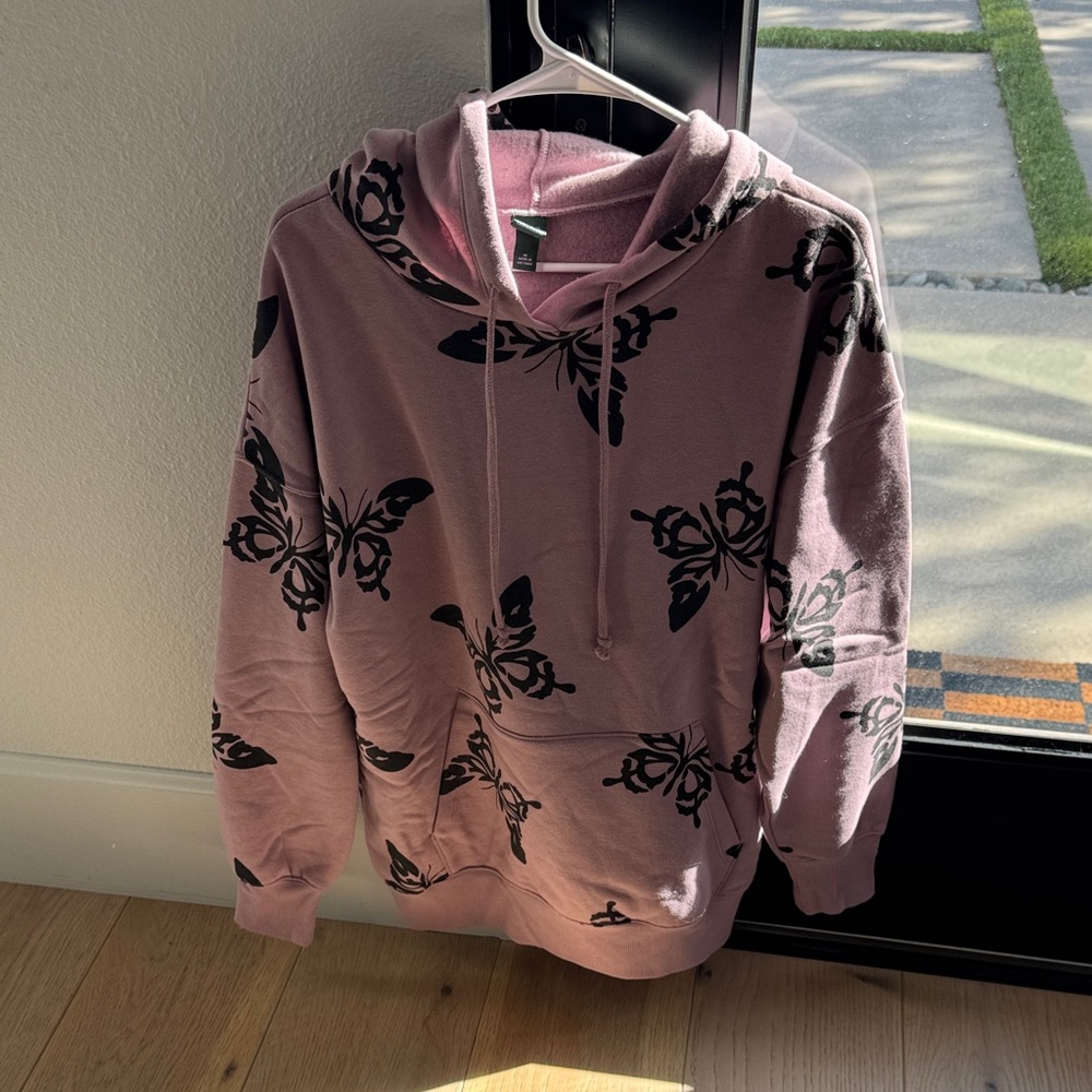 Wild Fable Butterfly Print Hoodie - Pink